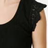Ärmlös ribbad blus Ärmlös ribbad blus