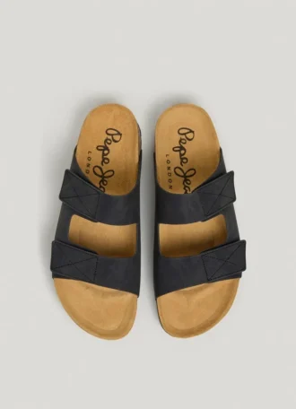 Sandaler med dubbel kardborreknäppning