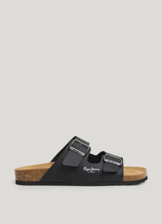Sandaler med dubbla spännen
