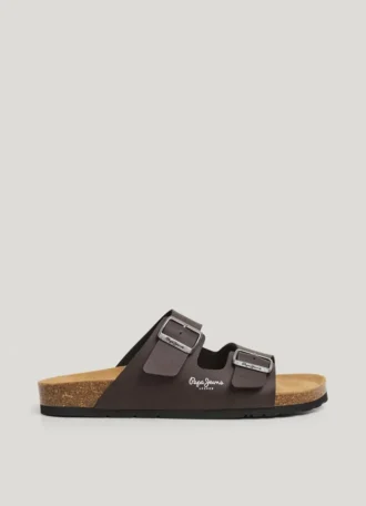 Sandaler med dubbla spännen