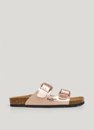 Sandaler med dubbla spännen