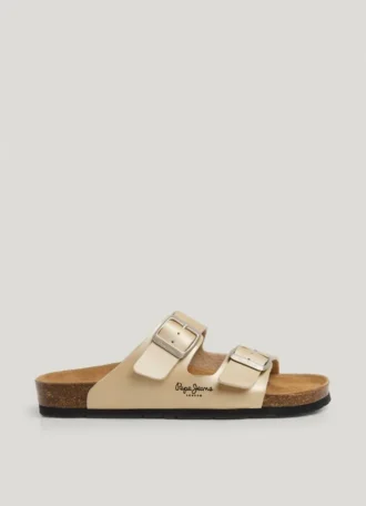 Sandaler med dubbla spännen