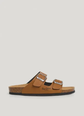 Sandaler med dubbla spännen