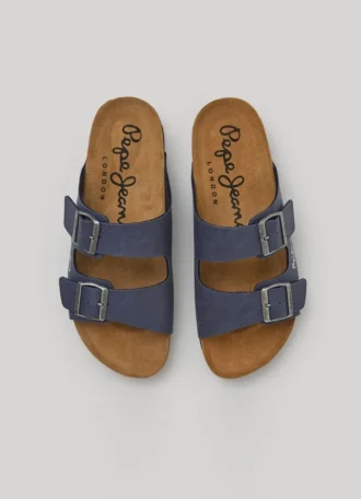 Sandaler med dubbla spännen