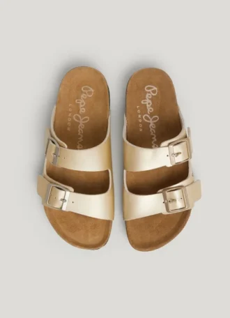Sandaler med dubbla spännen