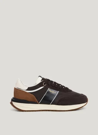 Sneakers med detaljer i mocka – Buster