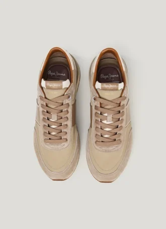 Sneakers med detaljer i mocka – Buster