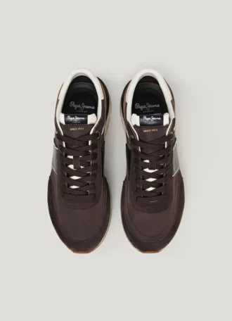 Sneakers med detaljer i mocka – Buster