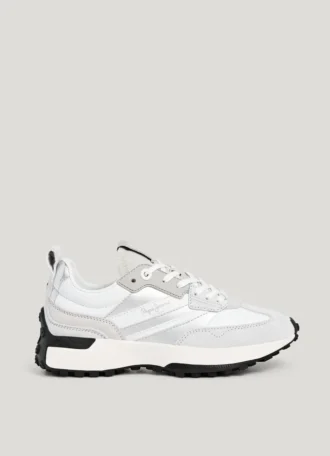 Sneakers med detaljer i mocka – Lucky