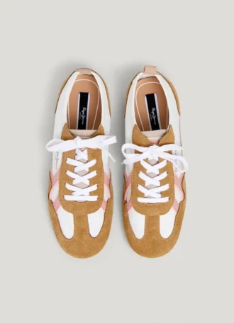 Sneakers med detaljer i mocka – Noa