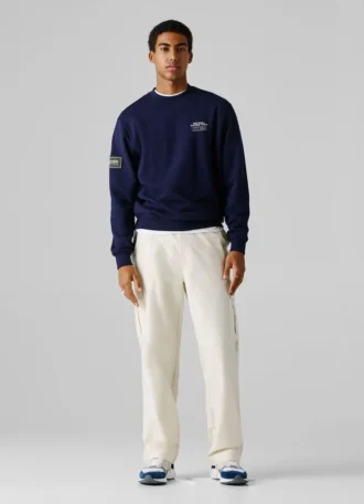 Sweatshirt med rund hals och avslappnad passform Sweatshirt med rund hals och avslappnad passform