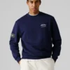 Sweatshirt med rund hals och avslappnad passform Sweatshirt med rund hals och avslappnad passform