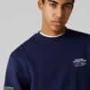 Sweatshirt med rund hals och avslappnad passform Sweatshirt med rund hals och avslappnad passform