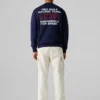 Sweatshirt med rund hals och avslappnad passform Sweatshirt med rund hals och avslappnad passform