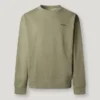 Sweatshirt med rund hals och logotyp Sweatshirt med rund hals och logotyp