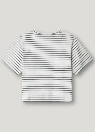T-shirt med avslappnad passform och ränder