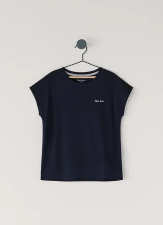 T-shirt med avslappnad passform och tryck på ryggen