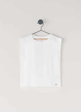 T-shirt med fransdetaljer