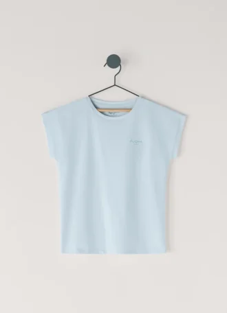 T-shirt med logotryck i avslappnad passform