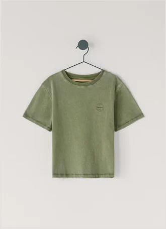 T-shirt med logotryck i avslappnad passform