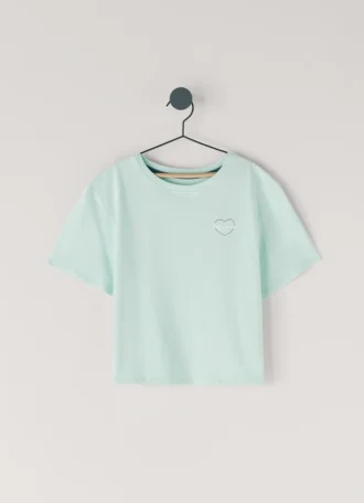 T-shirt med logotryck i avslappnad passform