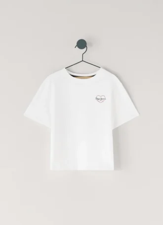 T-shirt med logotryck i avslappnad passform T-shirt med logotryck i avslappnad passform
