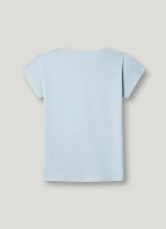 T-shirt med logotryck i avslappnad passform