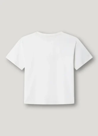 T-shirt med logotryck i avslappnad passform
