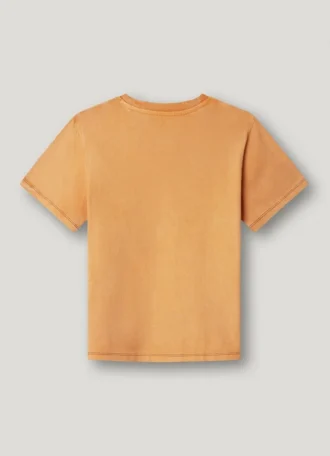 T-shirt med logotryck i avslappnad passform