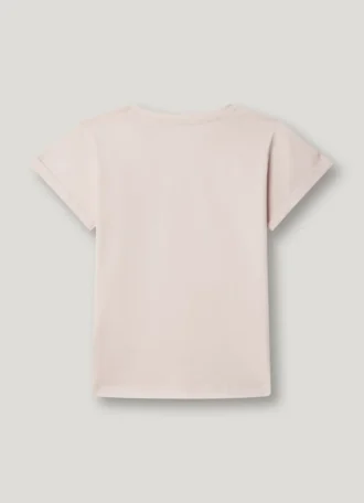 T-shirt med logotryck i avslappnad passform