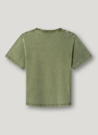 T-shirt med logotryck i avslappnad passform