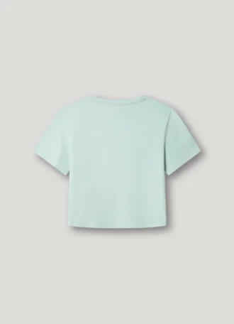 T-shirt med logotryck i avslappnad passform