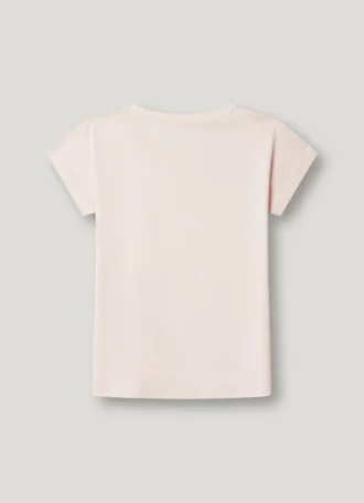 T-shirt med logotryck i avslappnad passform