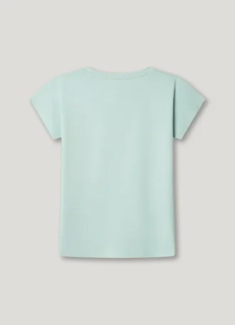 T-shirt med logotryck i avslappnad passform