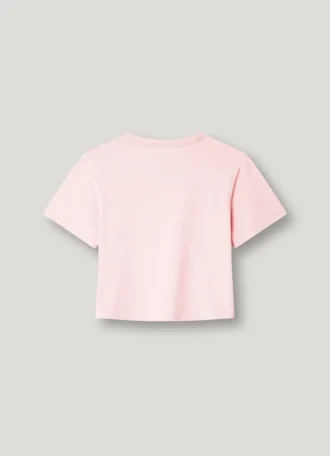T-shirt med logotryck i avslappnad passform