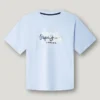 T-shirt med logotryck i avslappnad passform T-shirt med logotryck i avslappnad passform