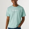 T-shirt med logotryck i normal passform T-shirt med logotryck i normal passform