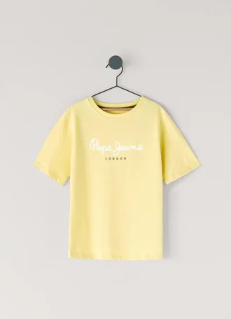 T-shirt med logotryck i normal passform