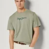 T-shirt med logotryck i normal passform T-shirt med logotryck i normal passform