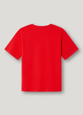 T-shirt med logotryck i normal passform