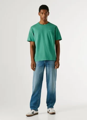 T-shirt med logotryck i normal passform T-shirt med logotryck i normal passform
