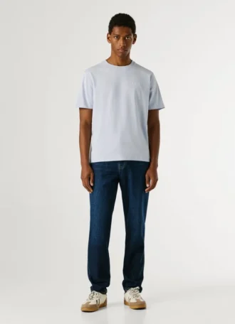 T-shirt med logotryck i normal passform T-shirt med logotryck i normal passform