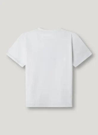 T-shirt med logotryck i normal passform