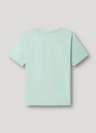 T-shirt med logotryck i normal passform
