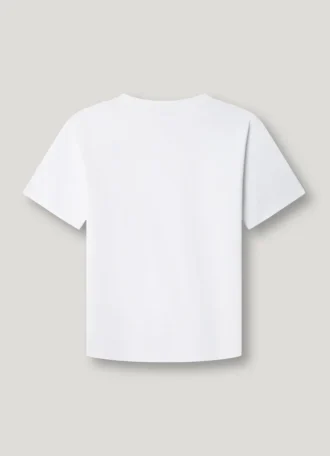 T-shirt med logotryck i normal passform