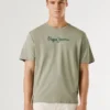 T-shirt med logotryck i normal passform T-shirt med logotryck i normal passform