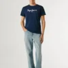 T-shirt med logotyp i normal passform T-shirt med logotyp i normal passform