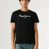 T-shirt med logotyp i normal passform T-shirt med logotyp i normal passform