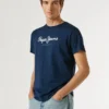 T-shirt med logotyp i normal passform T-shirt med logotyp i normal passform