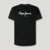 T-shirt med logotyp i normal passform T-shirt med logotyp i normal passform